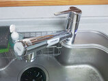 小工事シャワーホースタイプのお掃除しやすいキッチン水栓